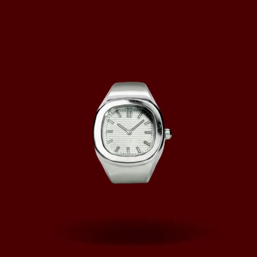 Nautilous Ring Silver | White